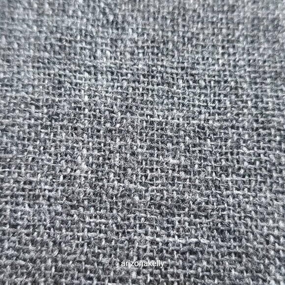 NWT Cashmere Scarf Woven Graphite Dark Grey Nepal - Picture 10 of 12